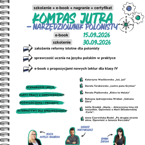 Kompas jutra - narzędziownik polonisty - szkolenie plus e-book